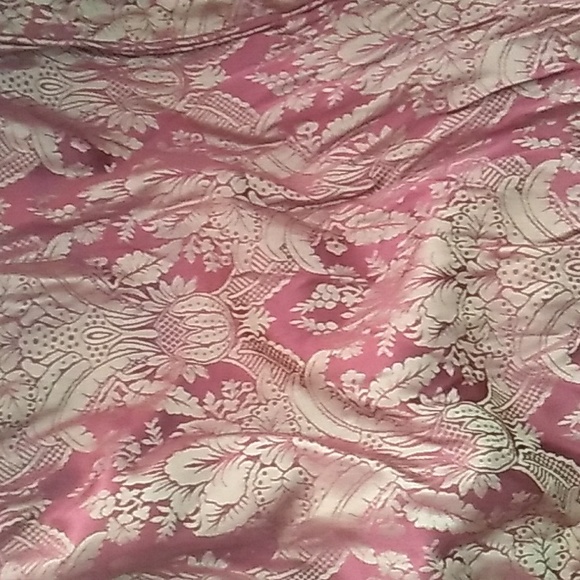 ๐ช๐ช Pair of BURGUNDY & CAMEL BROCADE CHAIR COVERS - Picture 3 of 16